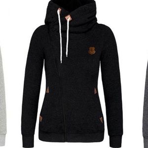 Side zipper hoodie jacket